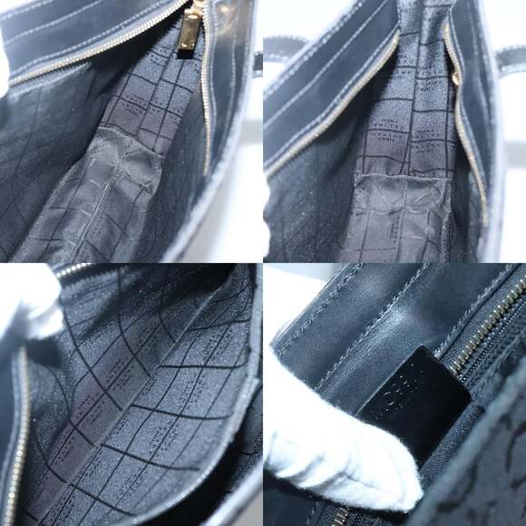 CELINE C Macadam Canvas Tote Bag Black Gold - Picture 12 of 12